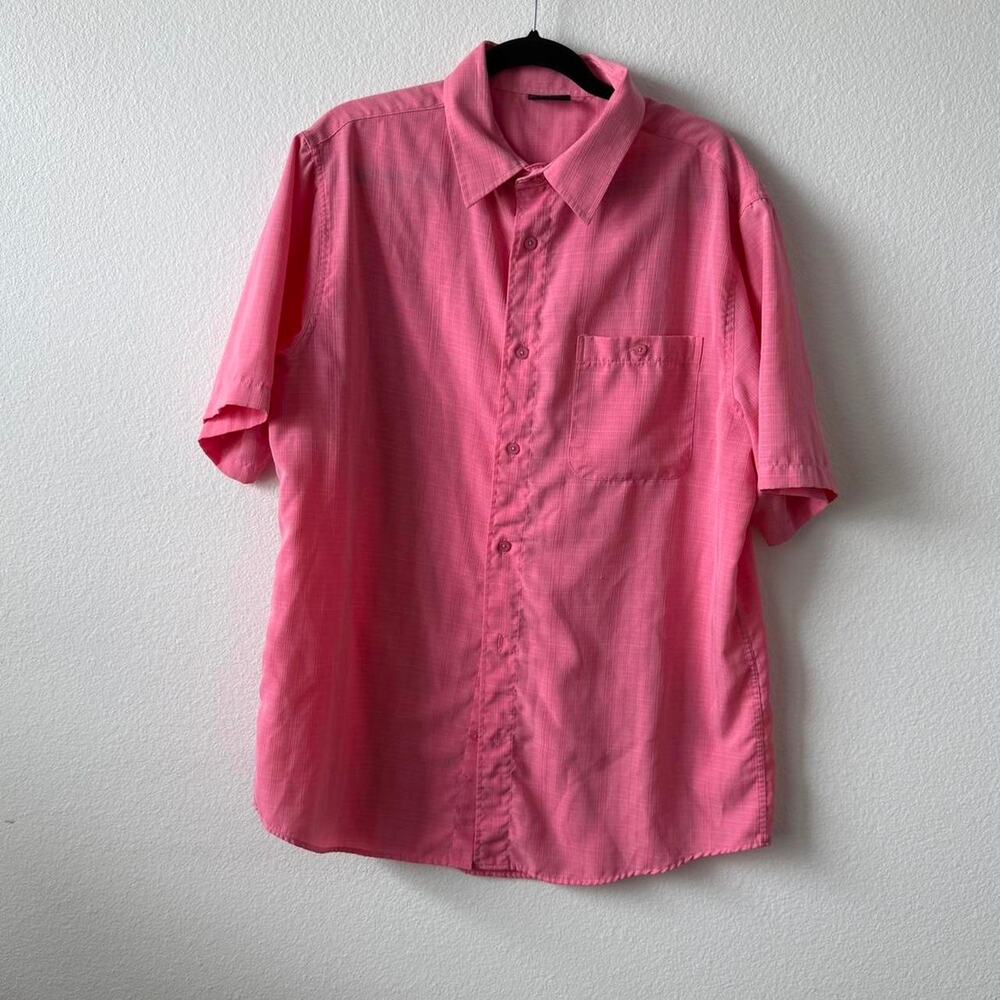 Pink button up shirt